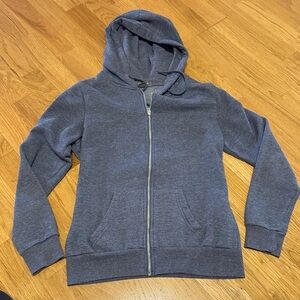Primark Men's Dark Blue Zip-Up Hoodie Sweater